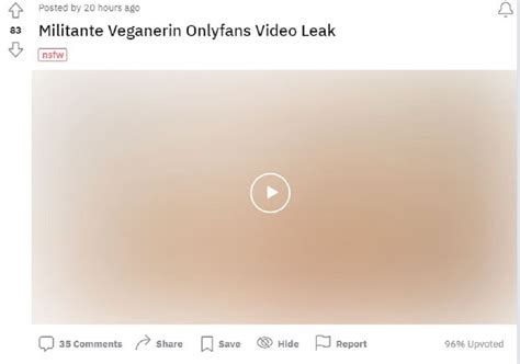 wilde veganerin of leaks|Militante Veganerin Leak